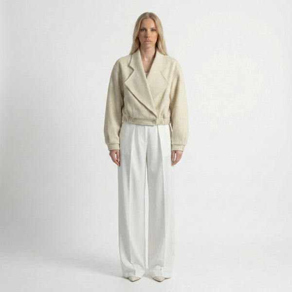 Veste manteau femme en laine